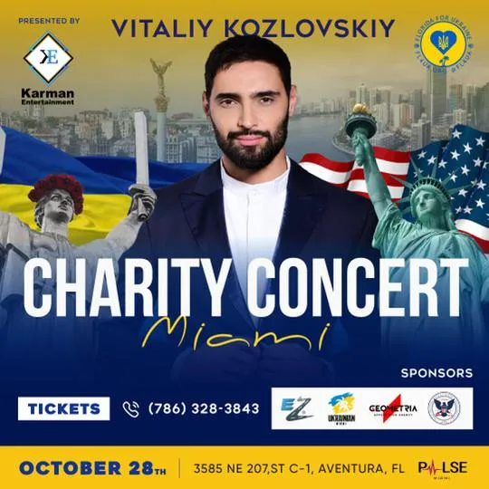 Vitaliy Kozlovskiy Charity Concert in Miami poster